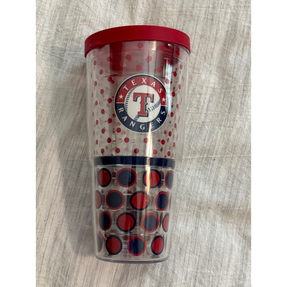 Tervis Texas Rangers 24oz Tumbler Insulated Cup MLB Double Wall w Lid USA - Picture 2 of 5